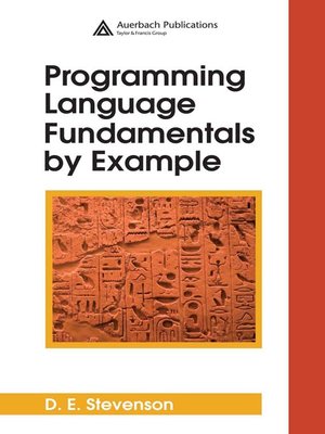 cover image of Programming Language Fundamentals by Example